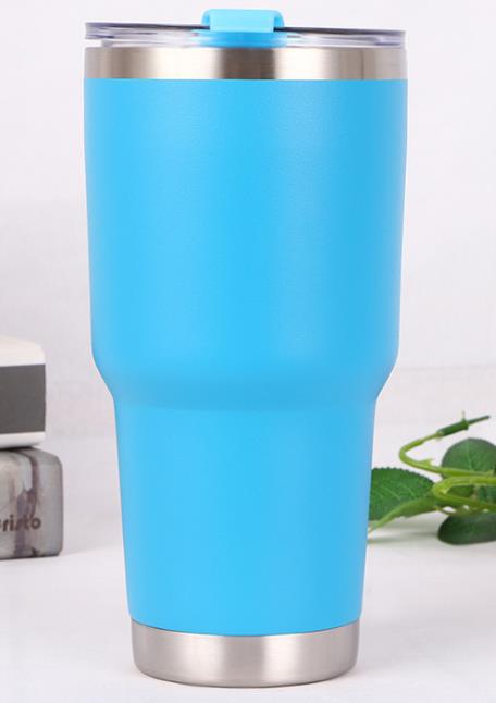 Gobelet en acier inoxydable à Double paroi | Isolation sous vide, tasse à café de voyage 30oZ: Bleu ciel