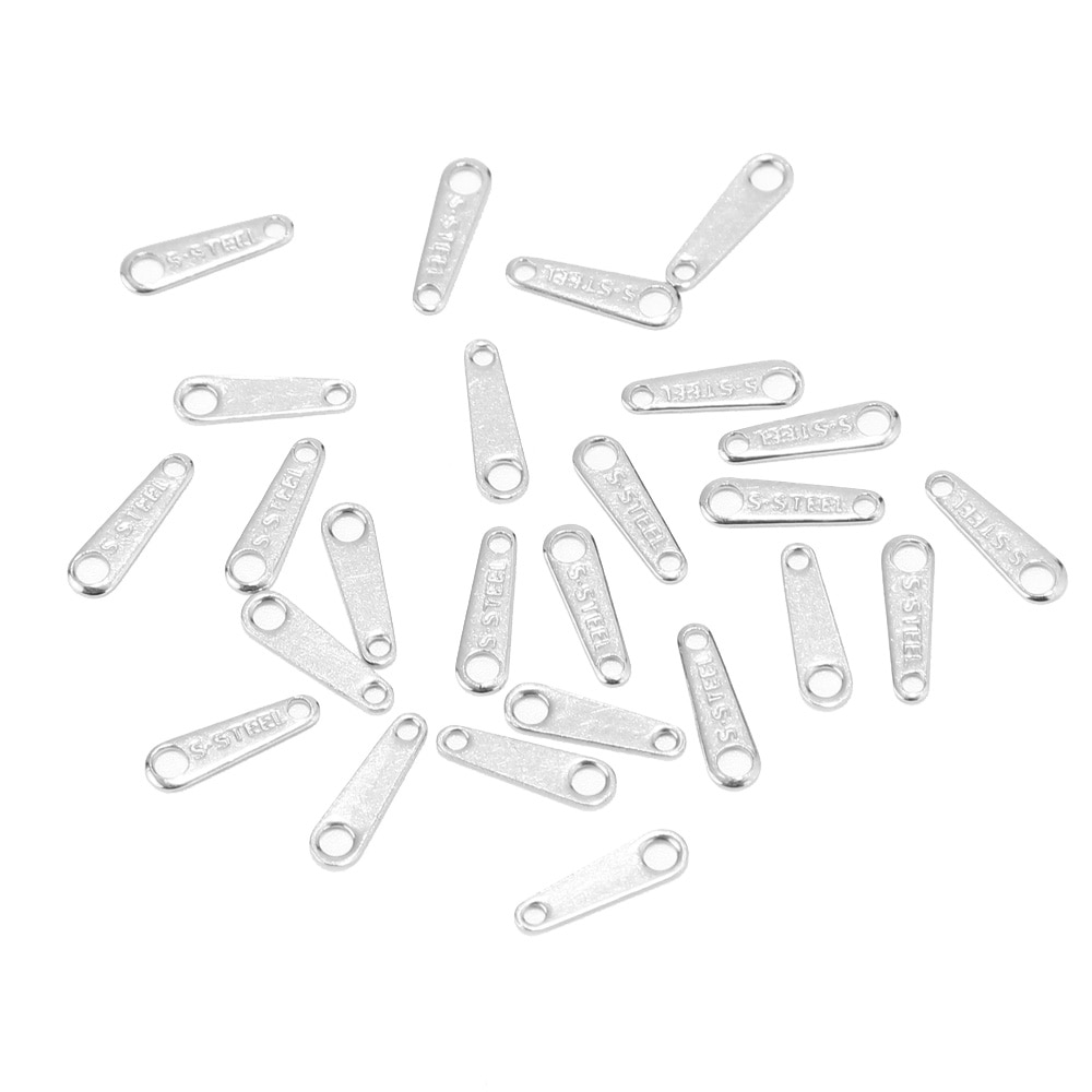 100 in Acciaio Inox Oro Pezzo di bene Braccialetto Pendenti e Ciondoli terminatore estensore Catena Cerniera Finisce per FAI DA TE Risultati Dei Monili Della Collana