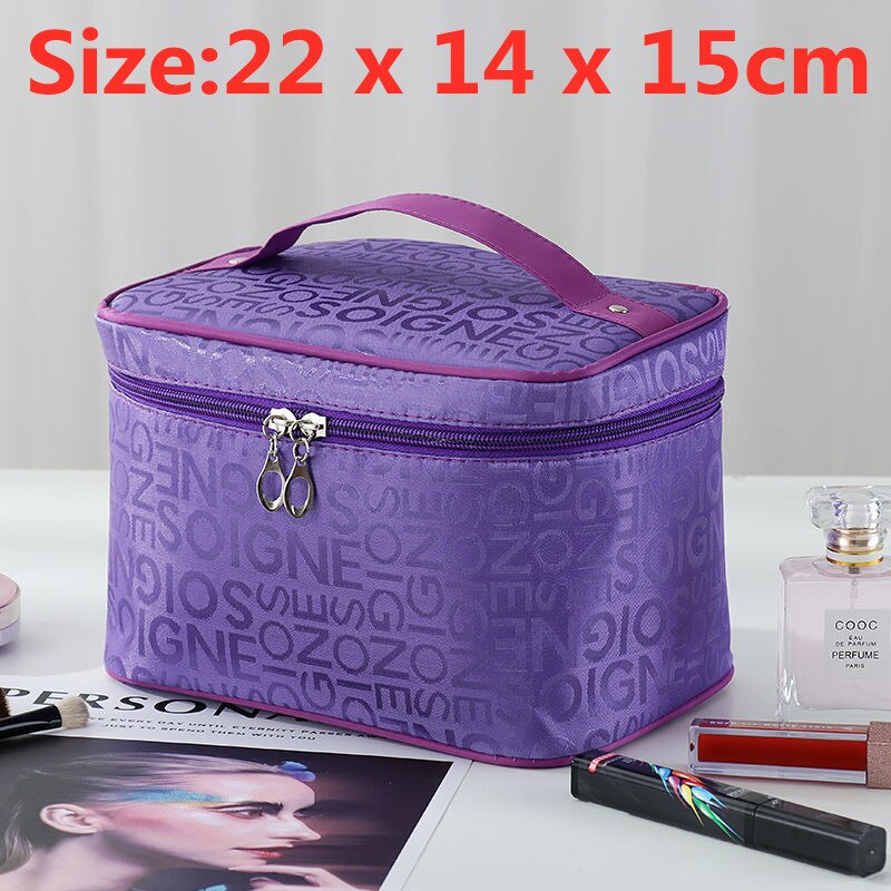 Women&#39;s Makeup Bag Travel Organizer Cosmetic Vanity Cases Beautician Necessary Beauty Toiletry Wash Storage Pouch Bags Box