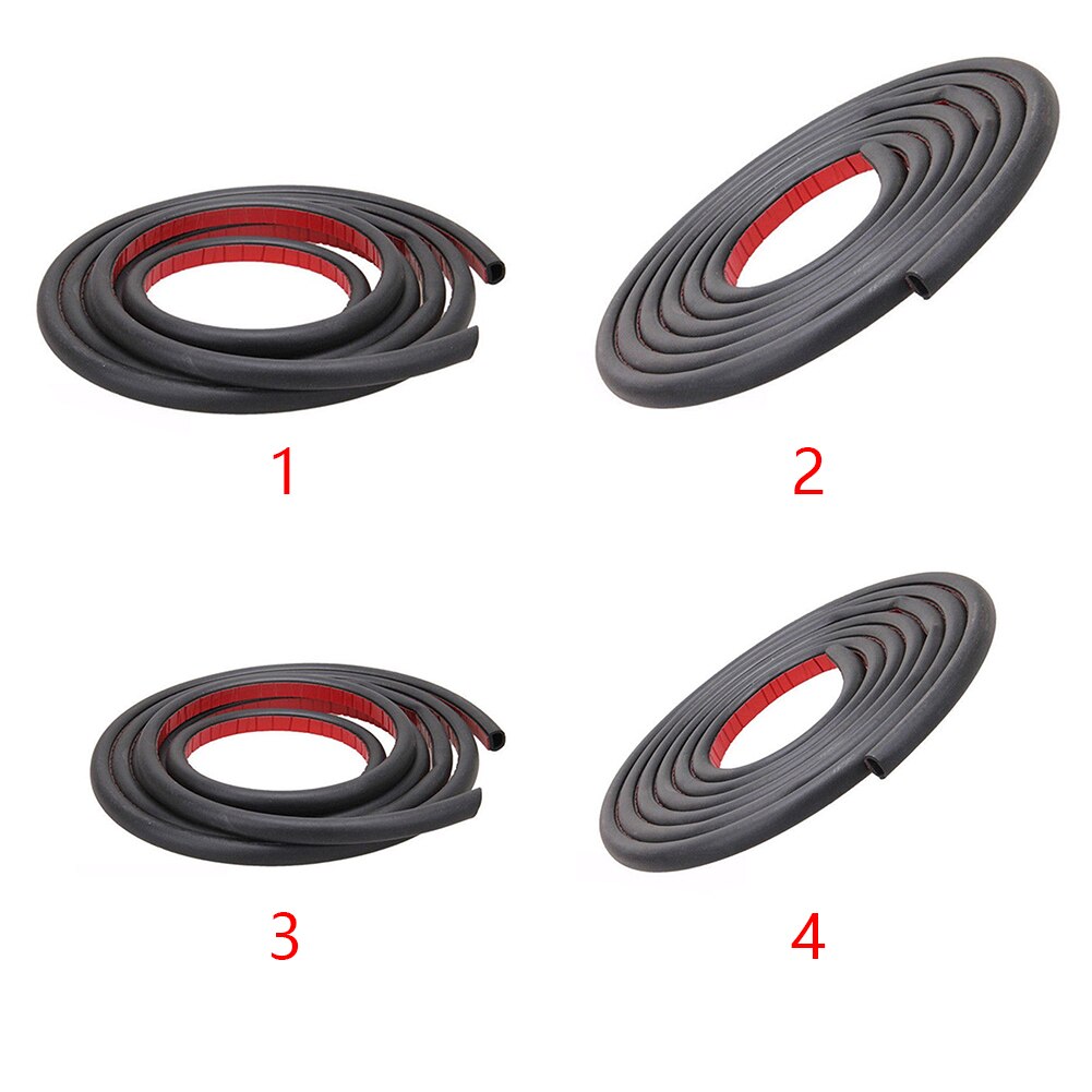 Rubber Car Door Adhesive Sound Insulation Trim D-shape Weatherstrip Waterproof Seal Strip Edge