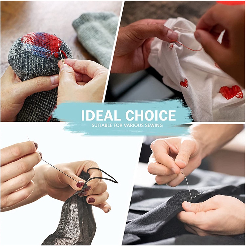 14 Boxes Mini Quick Fix Sewing Kit Easy Pre Threaded Needle Kit Basic Personal Sewing Kit Plastic Threaded Needle Holder