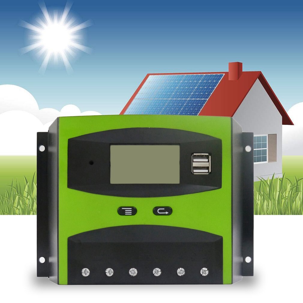 Solar Charge Controller 12V/24V 50A With Automatic Temperature Compensation & Easy-to-Read LCD Screen 50APWM LD-5024 Brand