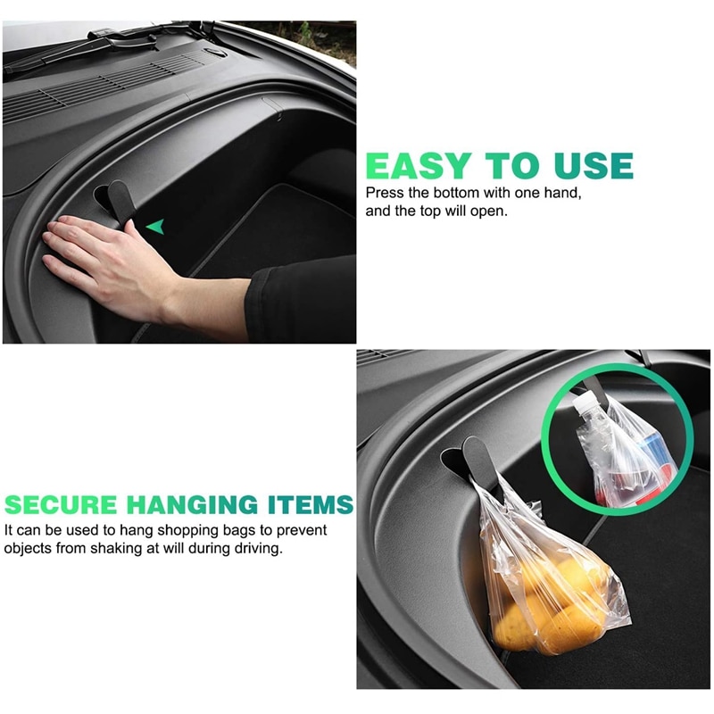 Auto Frunk Haken Clip Bolt Covers Front Trunk Bag Cargo Haken Cover Voor Tesla Model 3