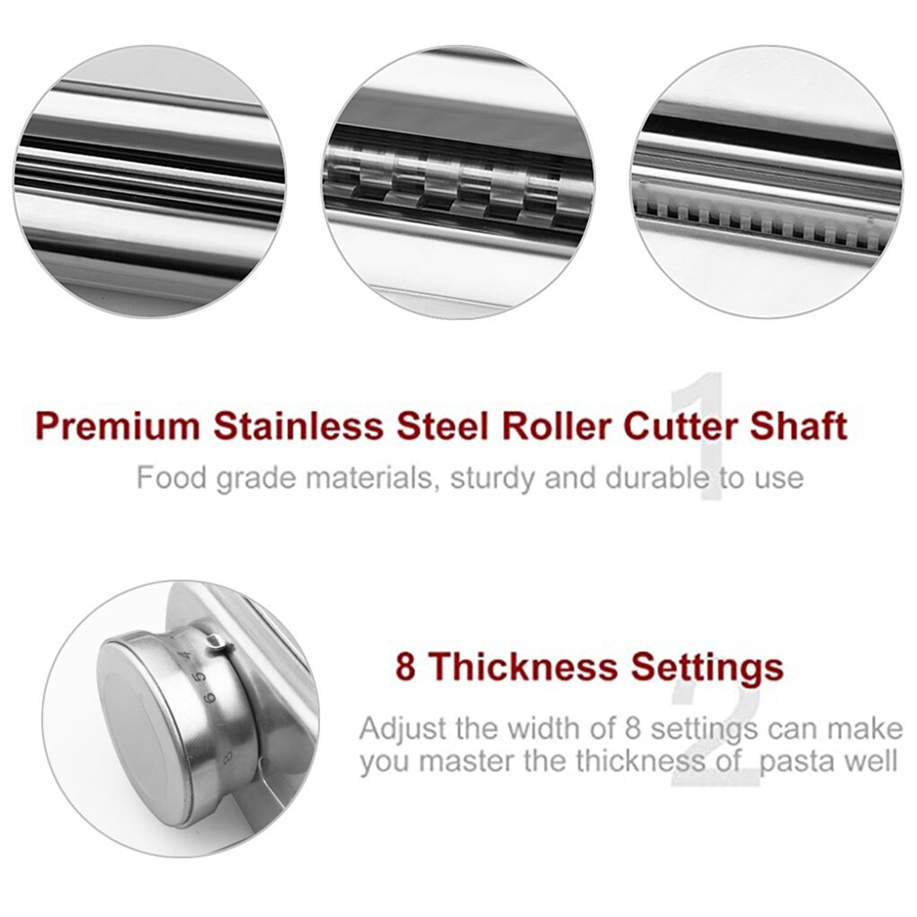 KitchenAid Pasta Walze Cutter Set für KitchenAid Stehen Mischer Pasta Blatt Roller Spaghetti Cutter Fettuccine Schneider