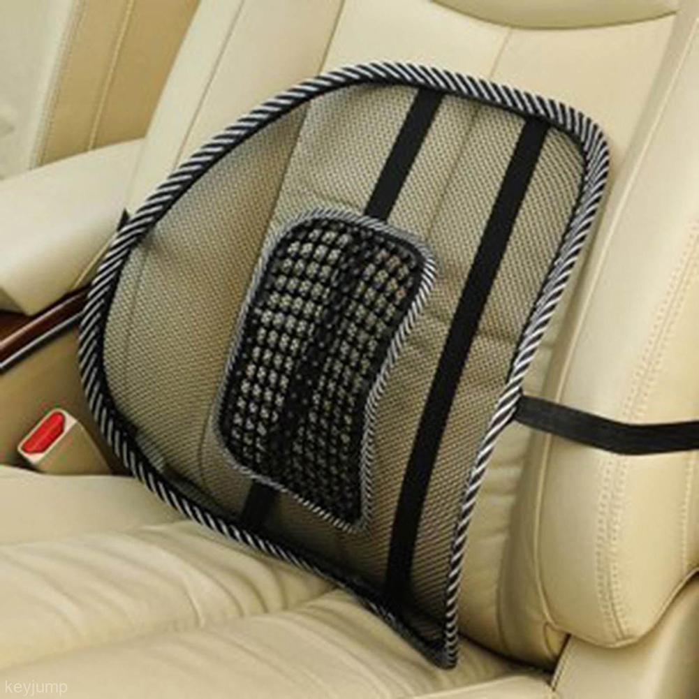 Car Chair Back Support Massage Cushion Mesh Relief Lumbar Brace Automotive Inner Seat Lumbar Back Rest Pad