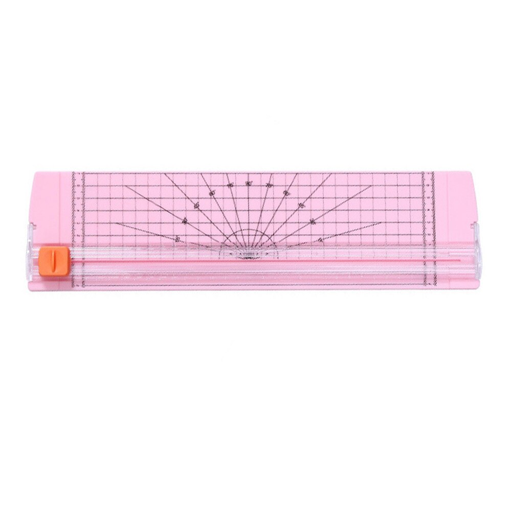 Papier Foto Etikett Scrapbooking Trimmer mit Sicherheit Schutz für Büro Verwenden Papier Trimmer Sicherheit Schneiden matt Herrscher für A4 A5: Orange