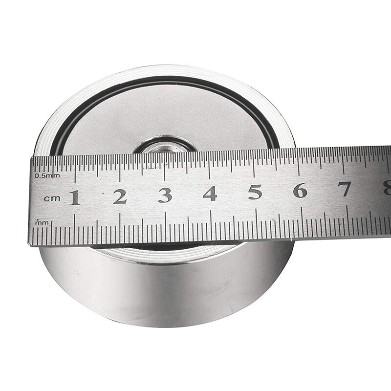 250KG D60mm Double face puissant rond néodyme aimant crochet de sauvetage aimant mer pêche équipements support + anneau et 10M corde