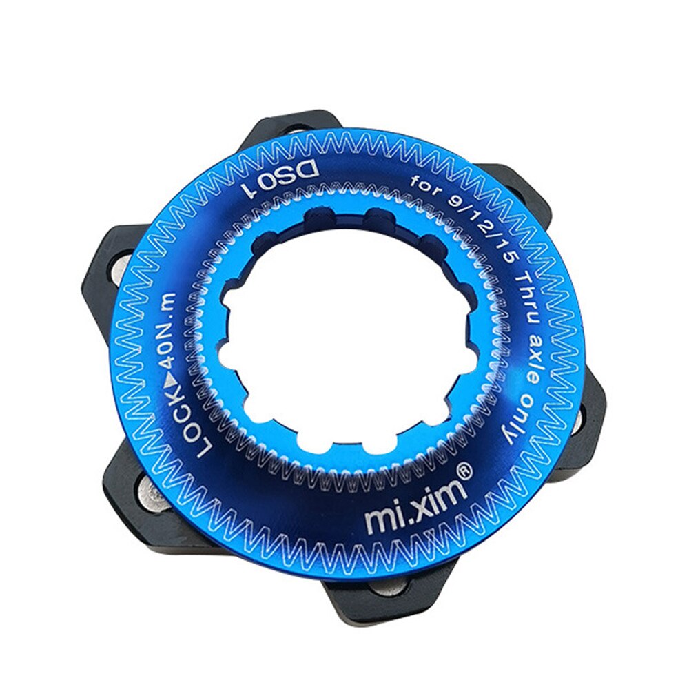 Auminum Alloy Centerlock 6-hole Adapter Center Lock Conversion 6 hole Brake Disc 6 Bolt Converter: Blue