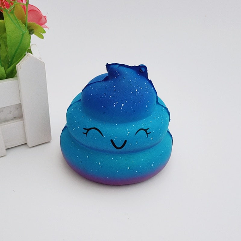 Mode Leuke Galaxy Kak Shaped Squishy Stress Reliever Decor Speelgoed Geurende Langzaam Stijgende Speelgoed Antistress Decompressie Speelgoed