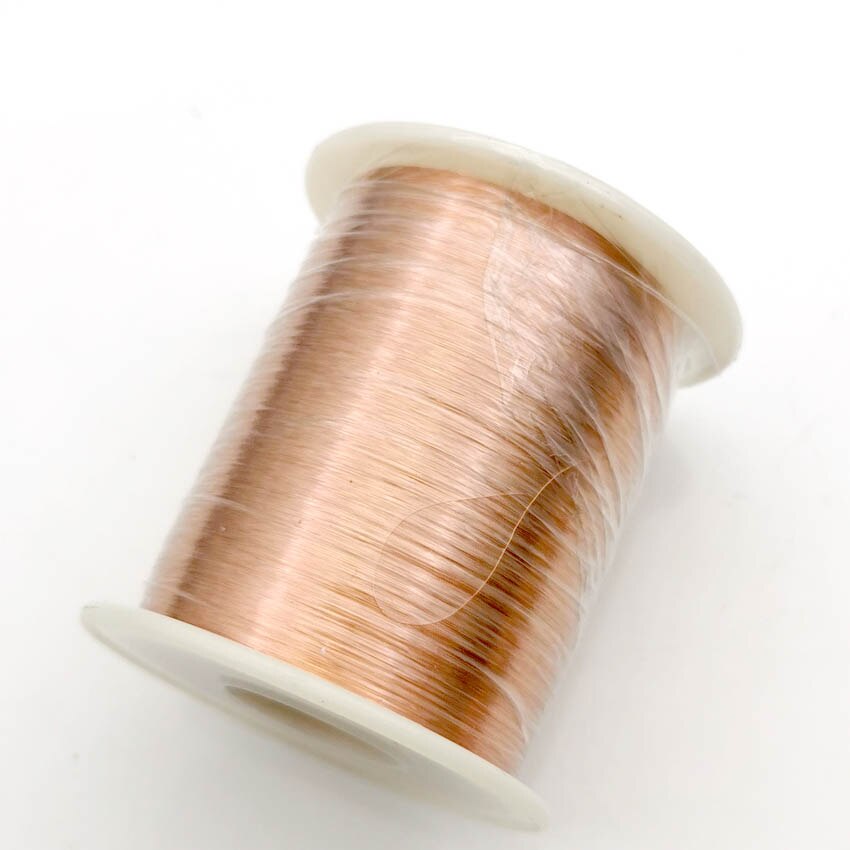 Alambre magnético de cobre esmaltado, bobina de bobinado para máquina eléctrica, bricolaje, fabricación de electroimanes, 100g, 0,1mm, 0,13mm, QA-1
