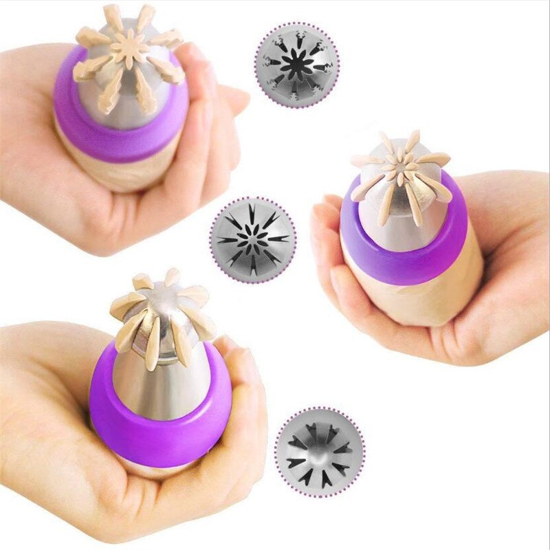 Bico de confeitar russo para artesanato, ferramentas para decoração de açúcar, bolas de confeitaria, decorador de cupcake, utensílios de cozinha