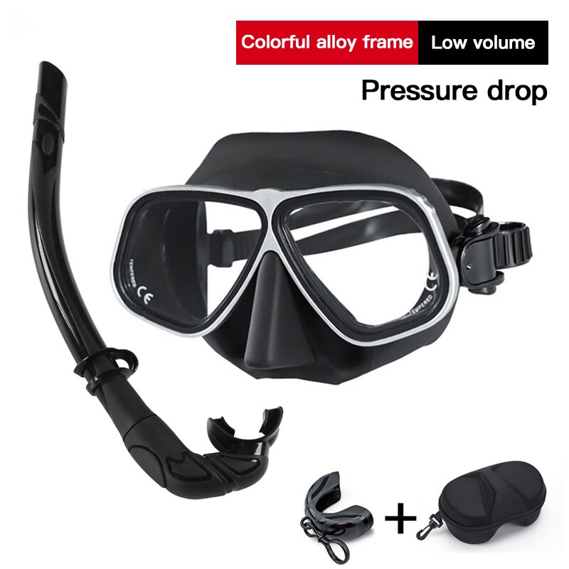 Apollo Ähnliche Legierung Rahmen Freies Tauchen Brille Maske Gläser Niedrigen Volumen 65cc Brille Tauchen tauchen Schnorcheln Nass Rohr Bausatz Ausrügestochen