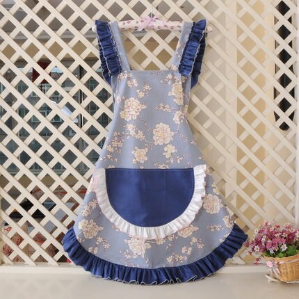 Cotton aprons for woman with pocket lovely Coverall cleaning apron Commercial Restaurant Home Bib delantal cocina kitchen apron: C1