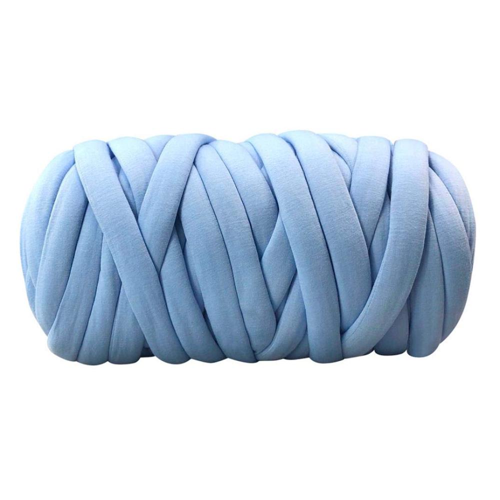 1000G Super Chunky Knit Deken Garen Vegan Gevlochten Zachte Deken Garen Arm Breien Tapijt Tapijten Gooi Deken Garen Omvangrijk garen: Blauw