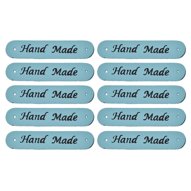 24 stks/partij Handgemaakte Brief PU Lederen Kleding Labels DIY Quilten Craft Tassen Kleding Decoratie Accessoires Materialen