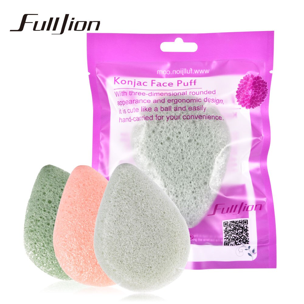Fulljion 6 Farben Natürliche Konjac Gesichts Puff Gesicht Reinigen Waschen Schwamm Peeling Reinigung Schwamm Puff Gesichts Reiniger Werkzeug
