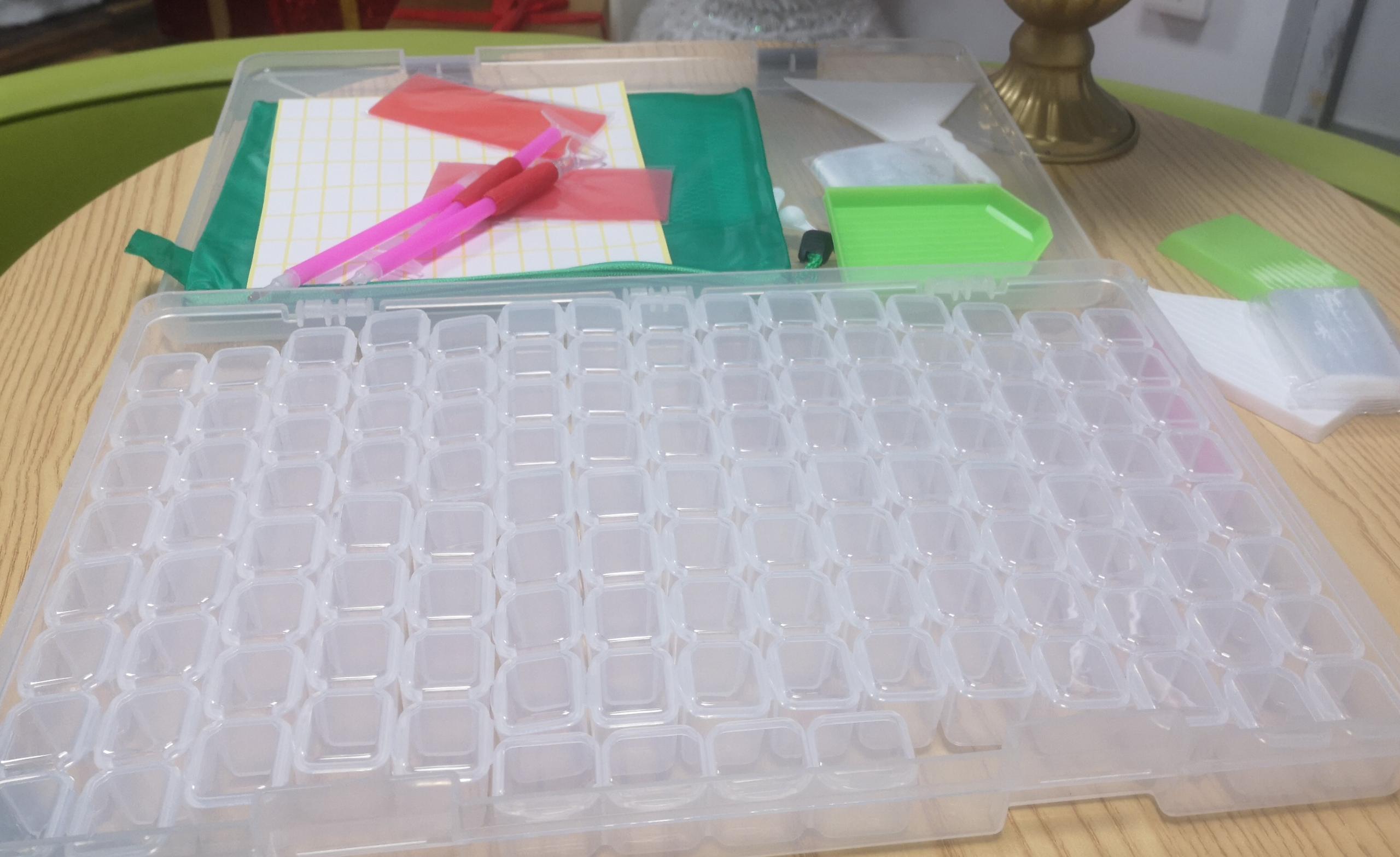 124 Grid Transparante Compartiment Geneeskunde Box Organizer Opbergdoos Plastic Sieraden Kralen Storage Case Verstelbare