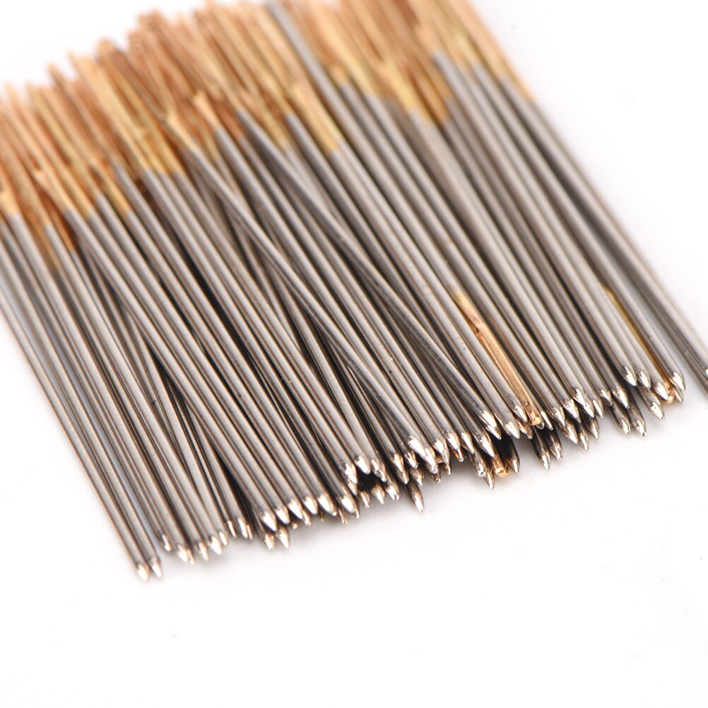 100PCS Golden Tail Embroidery Fabric Cross Stitch Needles Size 24 For 11CT Stitch Cloth Sewing