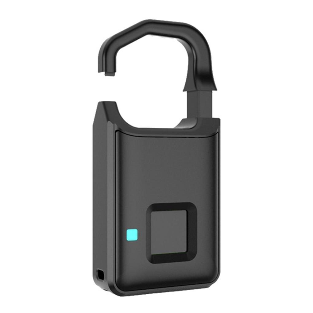 Fingerprint Lock USB Rechargeable Smart Keyless Anti-Theft Padlock Suitcase Door Lock Security Systems Lock