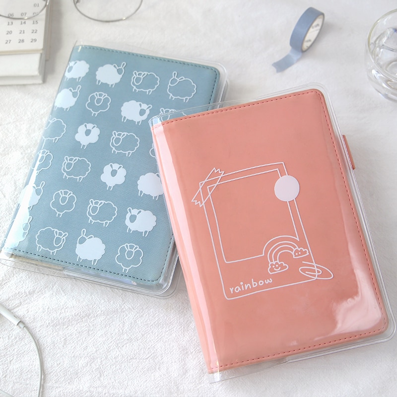 Note til pvc-omslag  a5 a6 blomsterprintet gennemsigtig softcover til monteret journalomslag