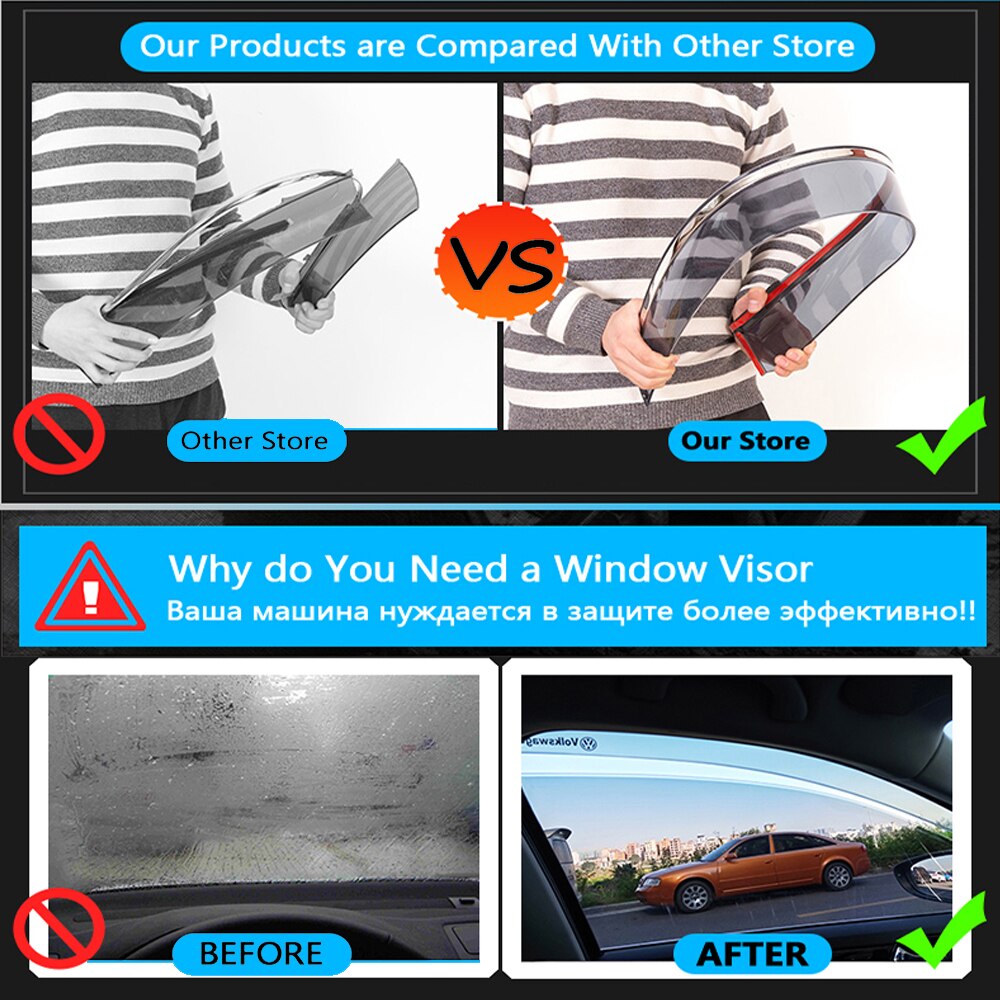 Ventana de coche parasol protector para lluvia para Honda CRV CR-V 1997, 1998, 1999, 2000, 2001 CR V RD1 ~ RD3 toldos refugios accesorios de coche