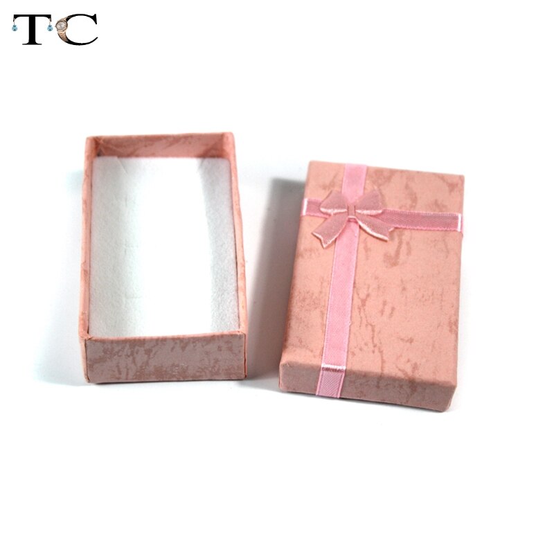 16 piezas conjuntos de joyas caja de caja de embalaje pendientes collar caja de soporte cajas de joyería al por mayor 5*8*2,5 cm