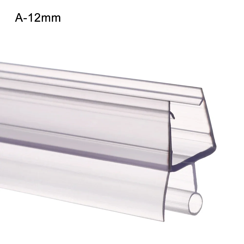 Tira de sellado para puerta de ducha, burlete de goma para puerta de vidrio de 4 a 12mm, accesorio portátil para ventana, accesorios para el hogar: A-12mm