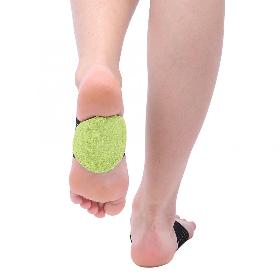 1 Pair Foot Pad Foot Pain Reliver Flat Foot Arch Support Orthotic Foot Arch Shock Absorber Foot Care Product