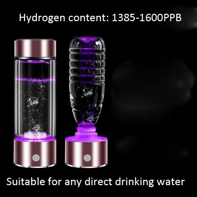 Spe/pem rico copo de hidrogênio gerador de água energia hidrogênio-rico alcalino água ionizador garrafa led portátil anti-envelhecimento saudável copo