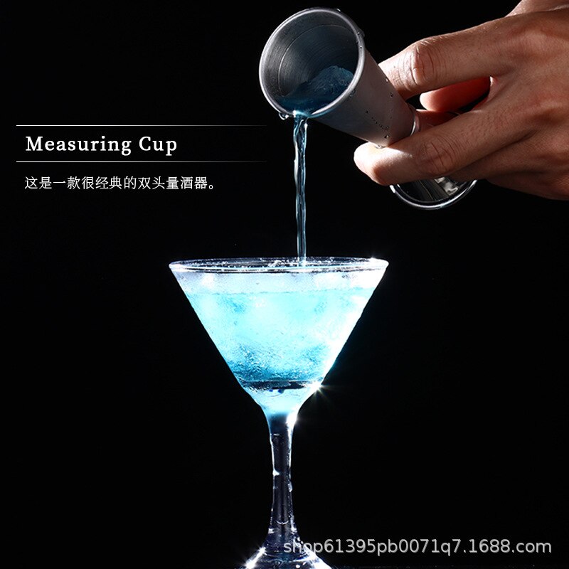 18/8 Stainless Steel Double Head Measuring Cups Cocktail Jigger Bar Accessories Shot Drink Mixer Bartending Measuring Cup Bar