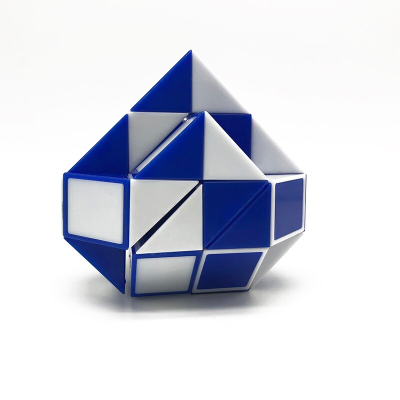 5 pièces Cool pièce serpent variété magique torsion populaire enfants jeu Transformable Puzzle: Bleu