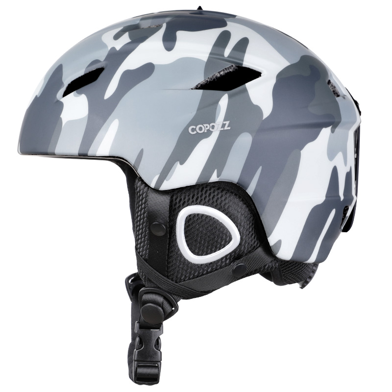 Copozz 2022 Licht Ski Helm Met Veiligheid Certificaat Integraal Gegoten Snowboard Helm Fietsen Skiën Sneeuw Mannen Vrouwen Kind Kids: camouflage / L