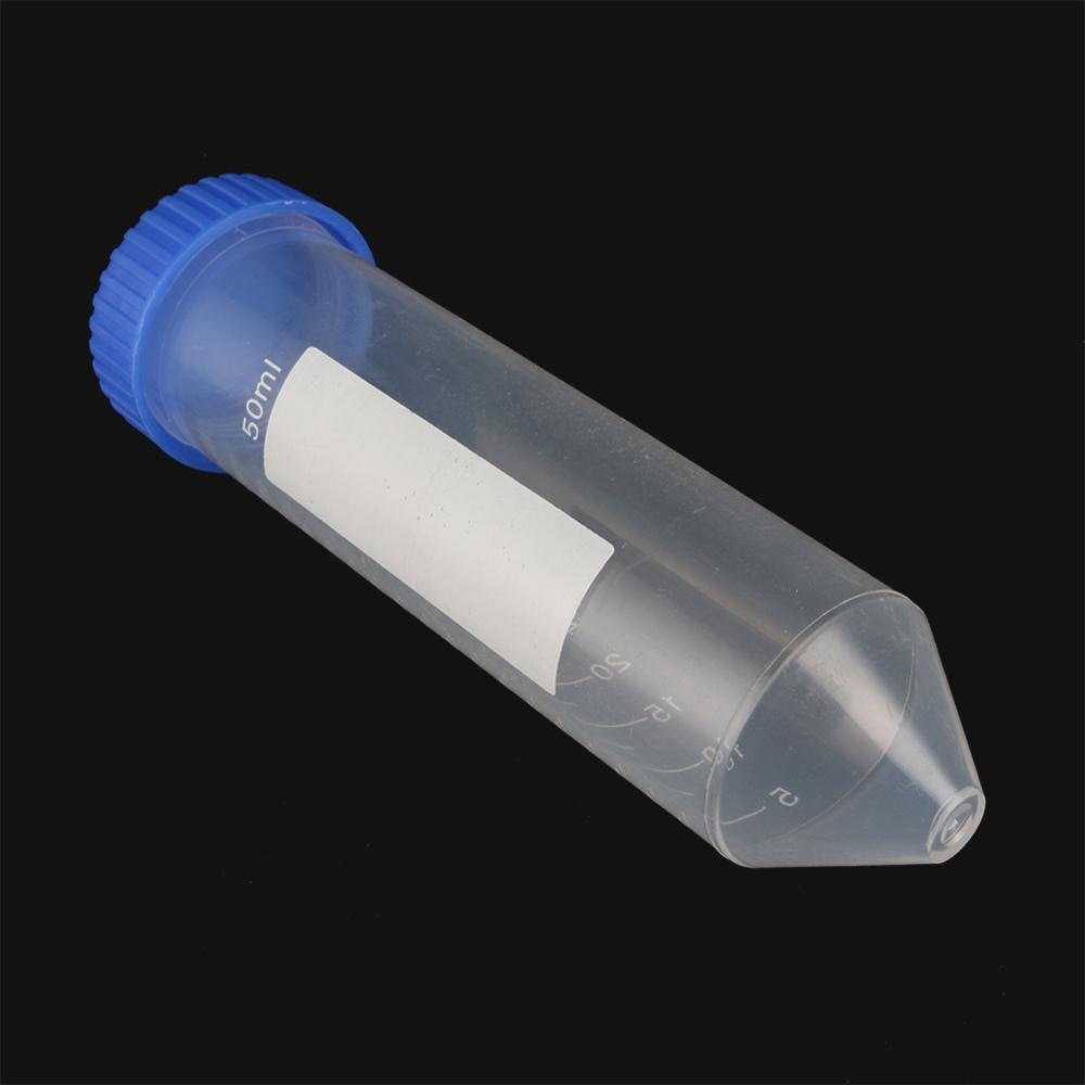 10 Pcs 50Ml Schroef Cap Cone Bodem Centrifugebuis Met Schaal Sample Vial Container Laboratorium Benodigdheden