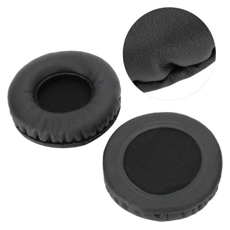 Universal Ear Cushions 75MM Headphone Universal Ear Cushions Replacement Headset Foam Ear Pads Covers Black Ear Cover