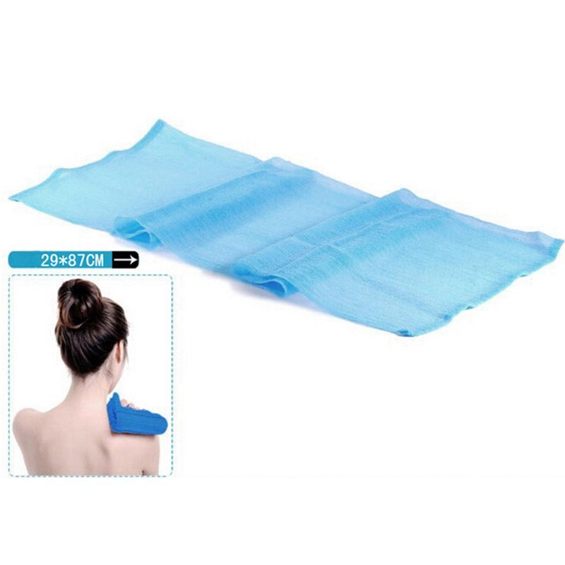 Nylon mesh badekar bruser kropsvask ren eksfoliere pust skrubbe håndklæde klud skrubber sæbeboble til badet som loofah 1pc