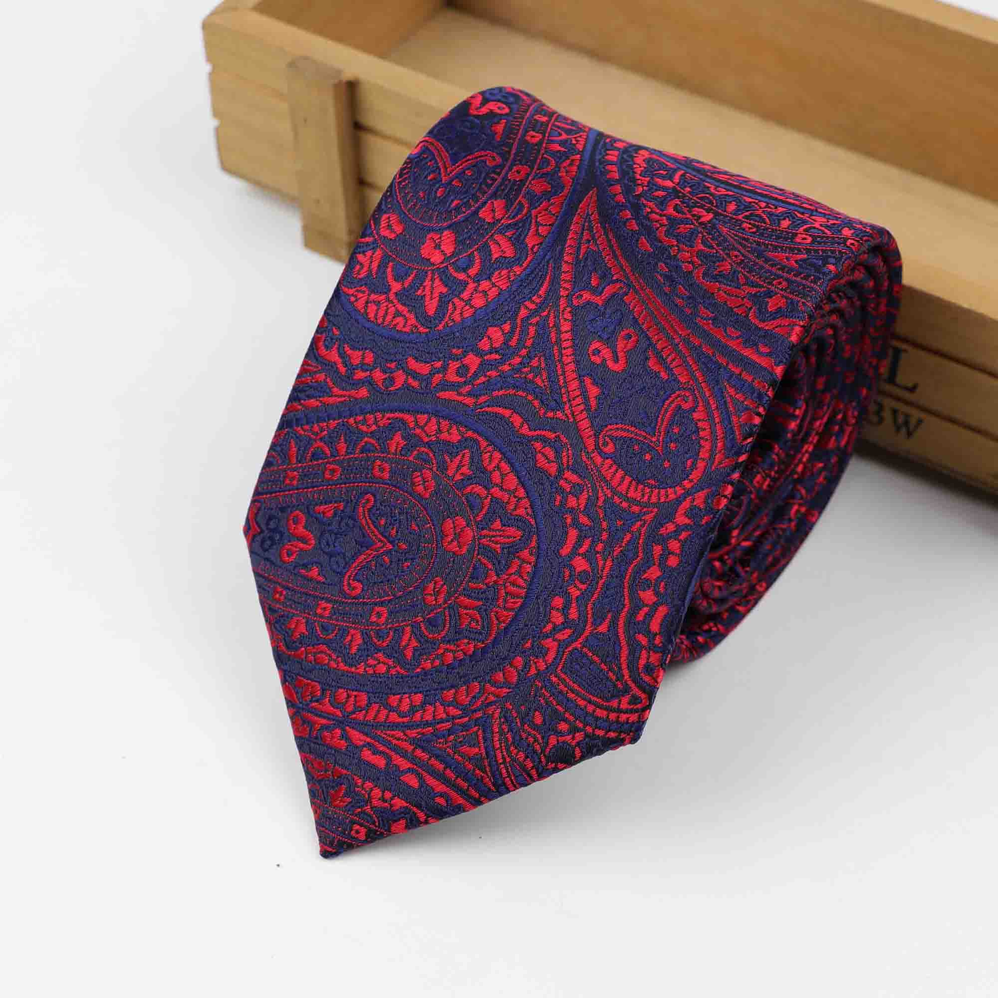 Formele Standaard Size Paisley Stropdas Bruidegom Gentleman Banden Mannen 3.15inch Party Polyester Gravata Slanke Pijl 8cm Zijde tie: 15