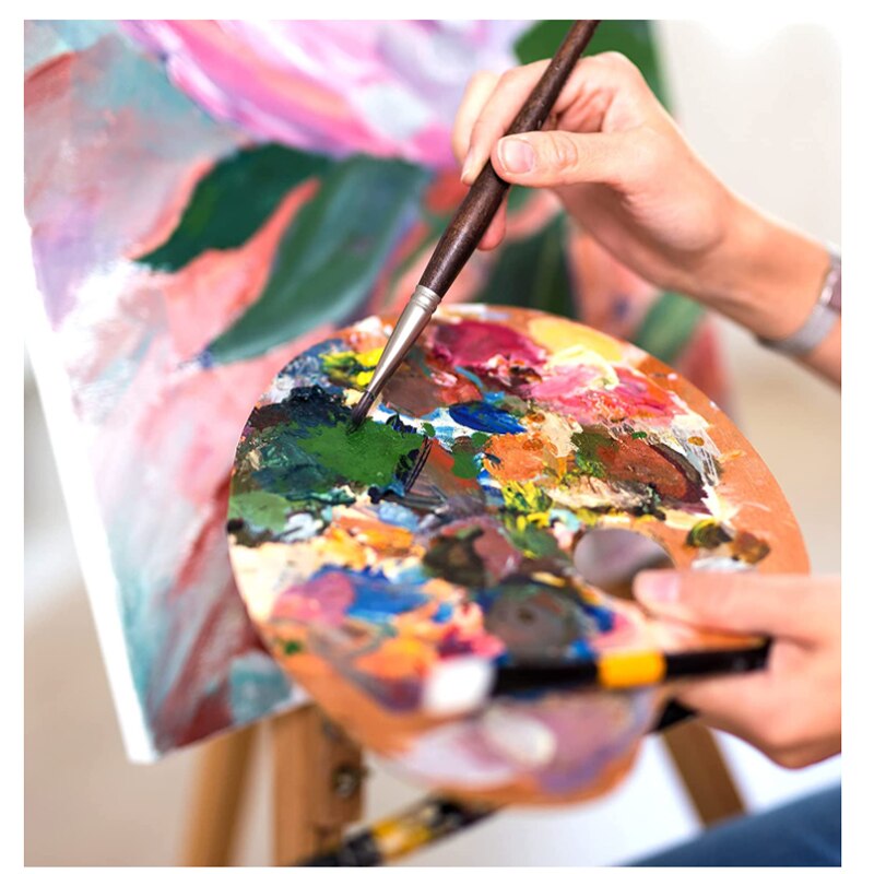 6 Pieces Artist Blank Canvas Assorted Size Stretcher Acrylic Oil Water Painting Board Blank Painting Panels Blank Artis