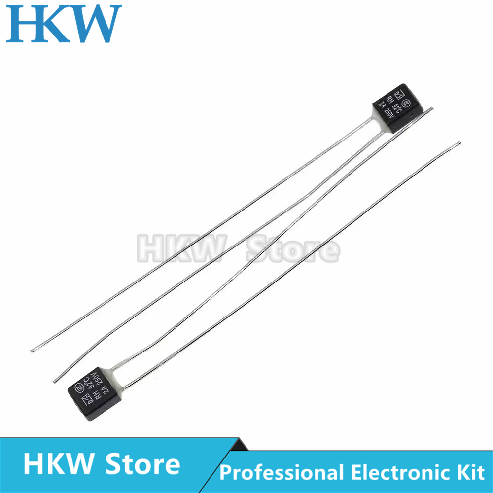 Temperature Fuse Fan Motor 2A 250V RH 92 95 102 105 110 115 120 125 130 135 140 145 150 degree LED Thermal Fuses Fusiable