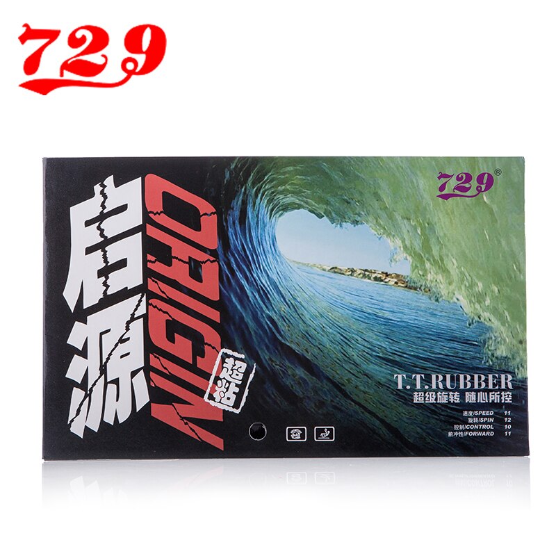 RITC 729 ORIGIN Pips-In Table Tennis Defensive Tacky Rubber With Sponge
