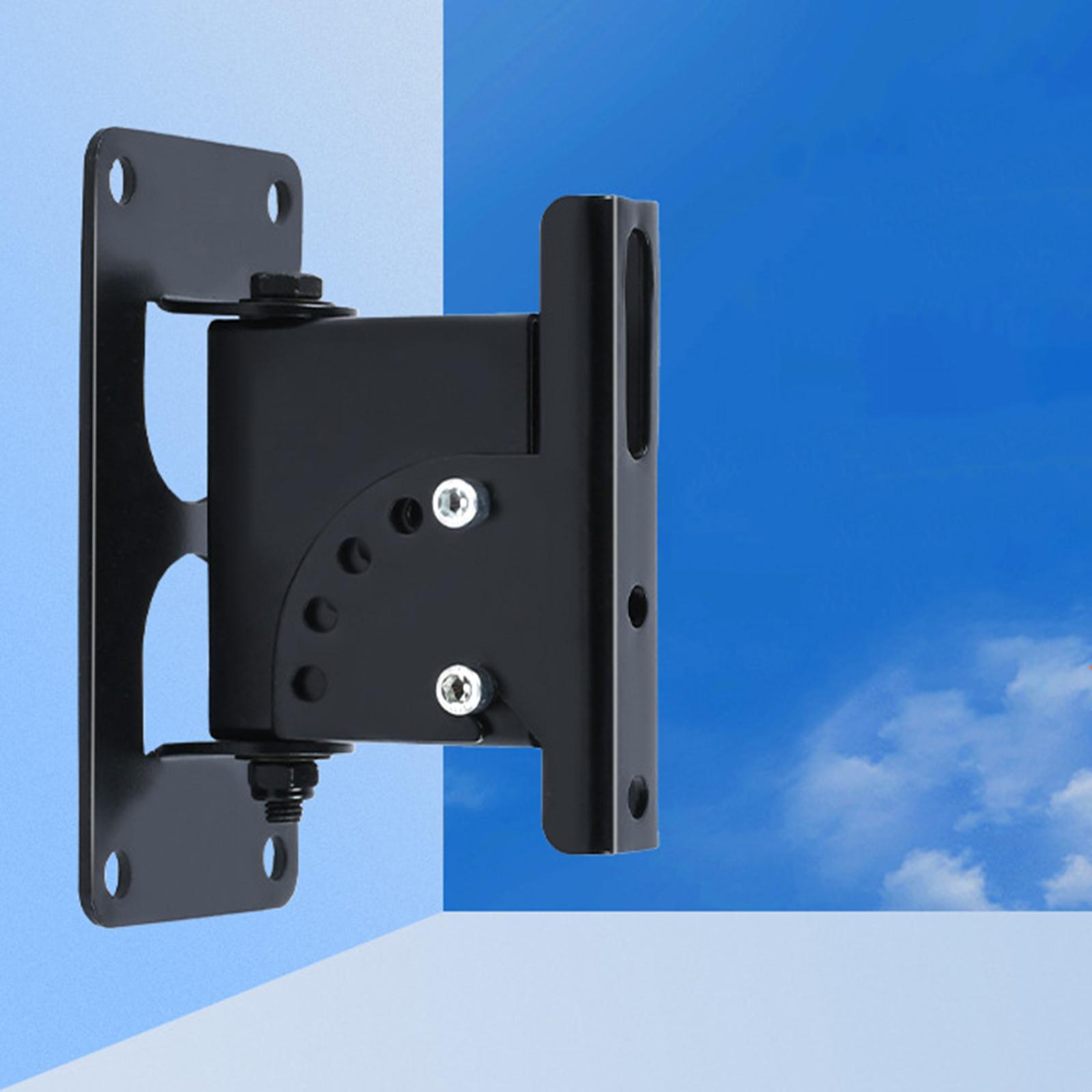 Soporte de pared para altavoz, soporte de montaje en techo, ajuste de ángulo de estante, soporte doméstico para altavoces de sonido circundante grandes KTV