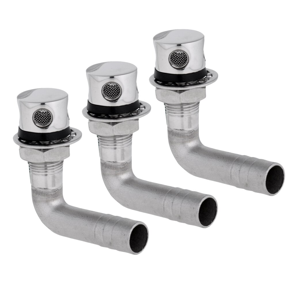 3pcs Tank Gas Fuel Cap Valve Vent, Breather Hose Tube Valve Ventilation for Boat/Yacht/Car