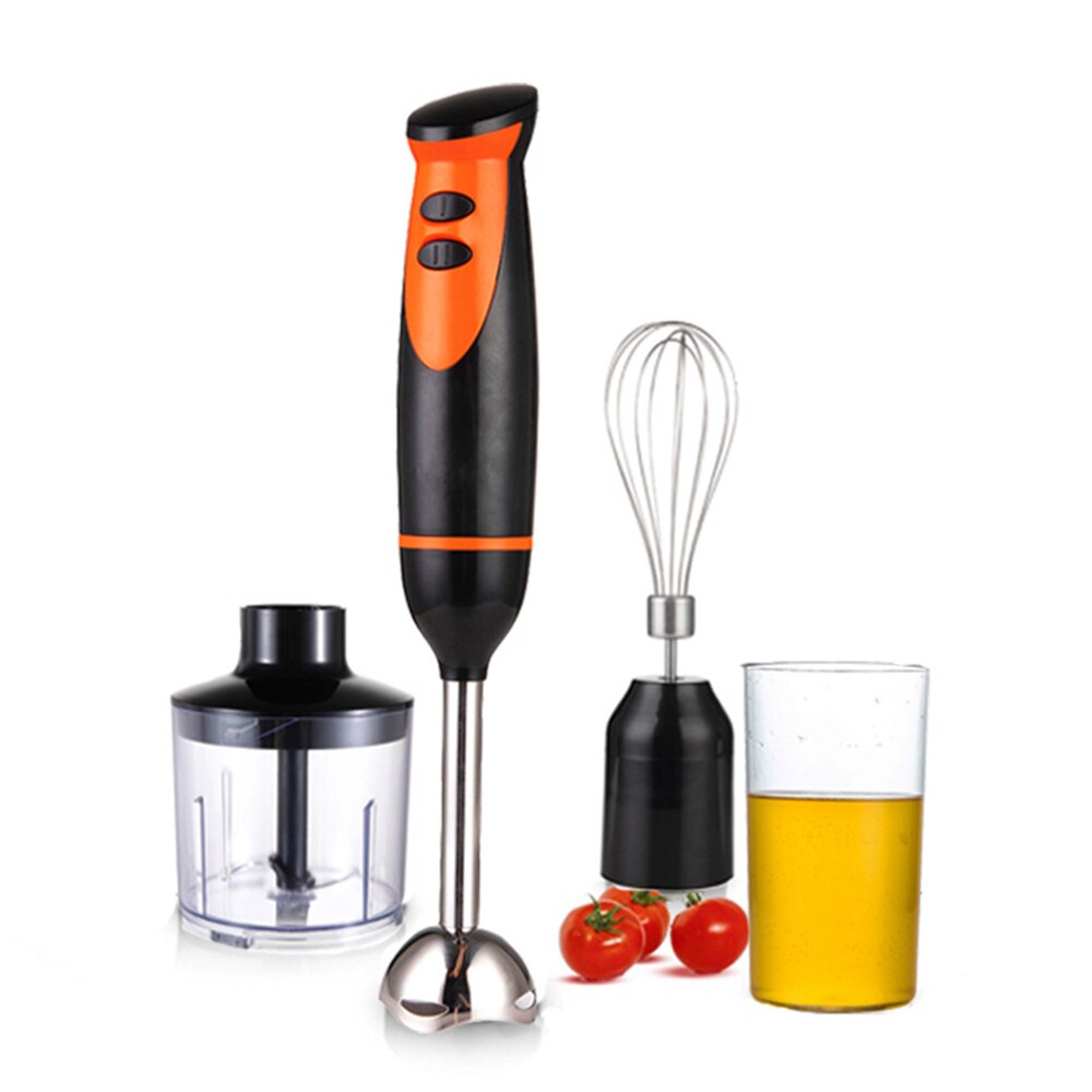 Hand Blender 4-in-1 Hand Stick Blender Stainless Steel 500ml Mixing Beaker 330ml Food Processor Whisk Attachment Smoothies
