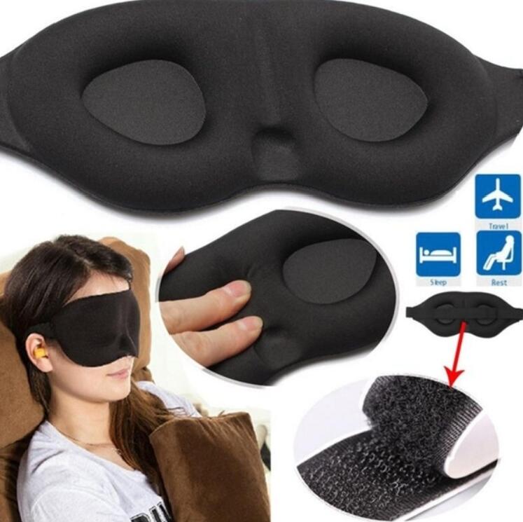 Multi-Function Business Travel Neck Pillow & Eye Mask Storage Bag with Handle Eye Patch Portable Eye Massager Sleep Mask