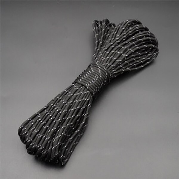 100 Meter Paracord Reflecterende 4 Mm 7 Strand Paracord Core Outdoor Camping Corda Parachute Cord Lanyard Tent Touw Multifunctionele: Reflective 0309