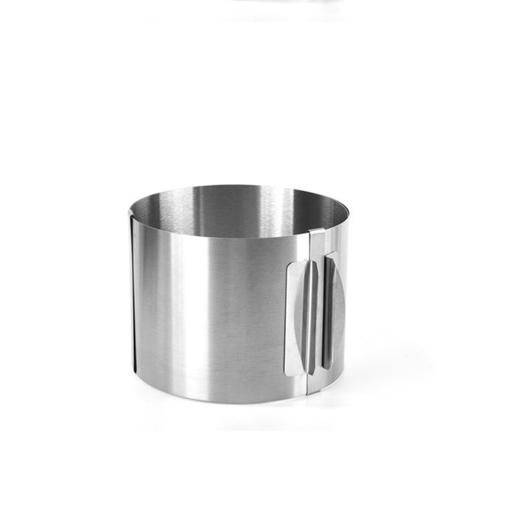 430 Stainless Steel 6-30cm Telescopic Mousse Ring Rustproof With Scale 6-15cm Heightened Baking Cake Ring For Families Baking: Height 12cm