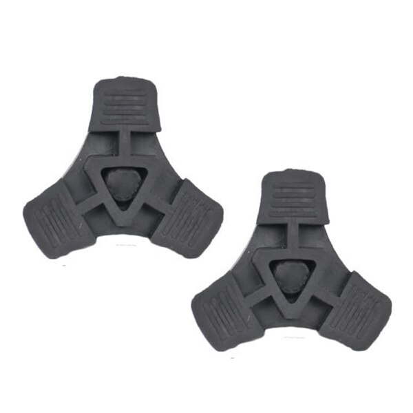 2X Walking Stick End Tripod CANE TIP Self Standing Rubber NON-SLIP End Bottom