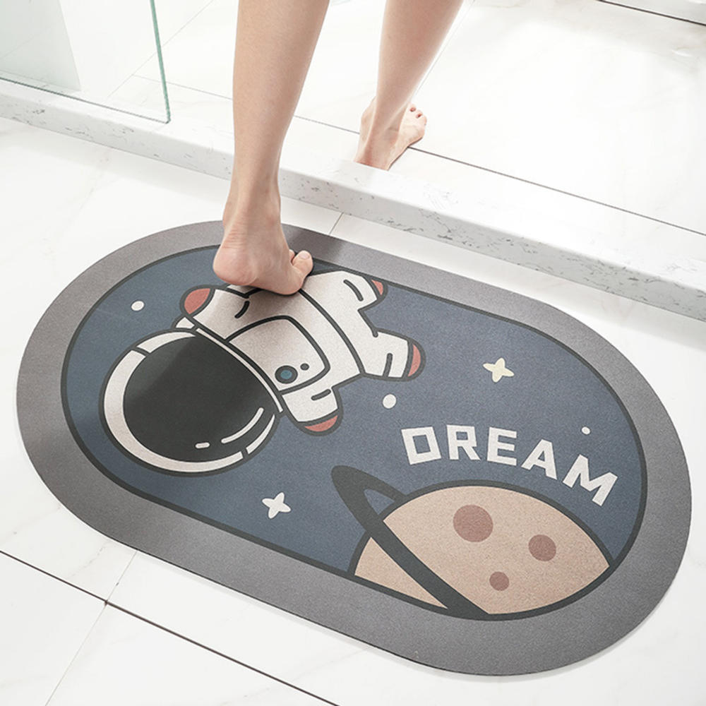 Diatom Cushion Instant Dry Bathroom Mat Quick Drying Carpet Strong Water Absorption Moisture-proof Toilet Floor Non-Slip Rug