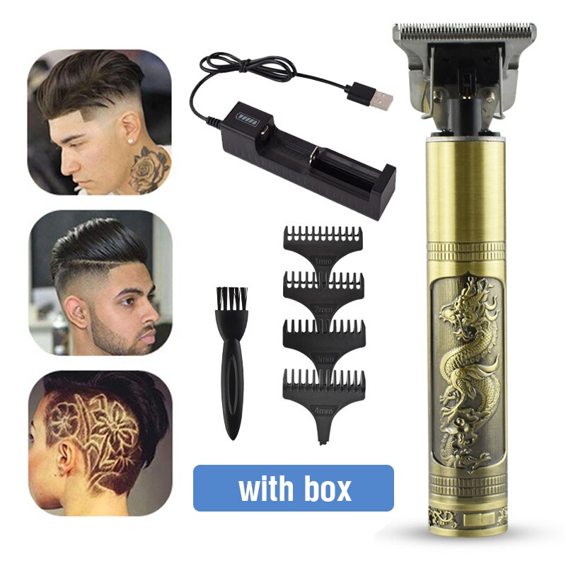 Elektrische Tondeuse Tondeuse Professionele Mannen Kapper Haar Snijmachine Oplaadbare Draadloze Baard Trimmer Haircutter