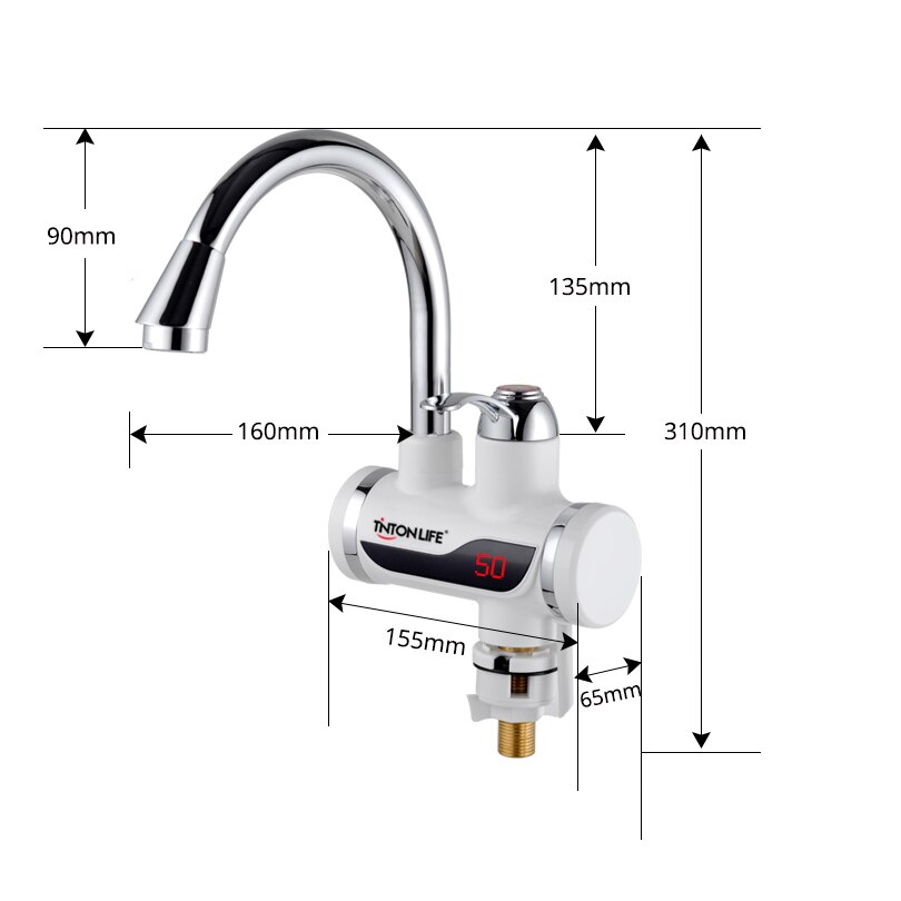 Instant warmwaterkraan, Elektrische Keuken Boiler Tap