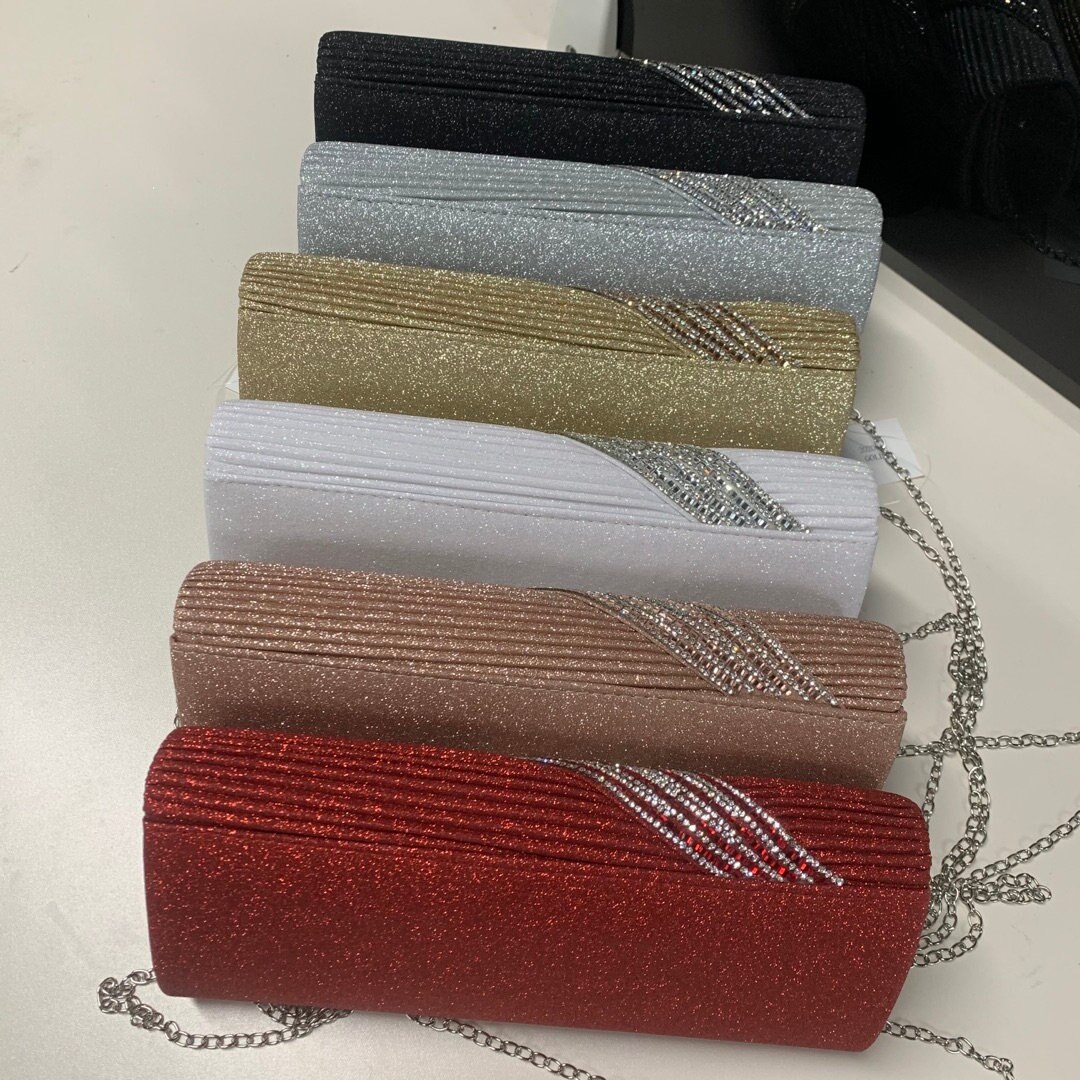 Rhinestone Clutch Bag Women Long Wallet Purse Clutch Female Wedding Bags With Chain Sac Main Femme Envelope Clutch